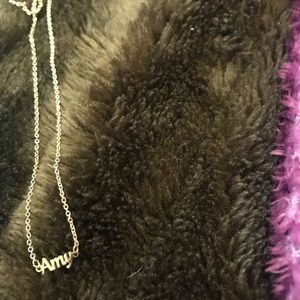 gold Amy name necklace